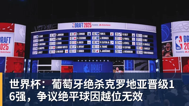 米兰体育世界杯：葡萄牙绝杀克罗地亚晋级16强，争议绝平球因越位无效