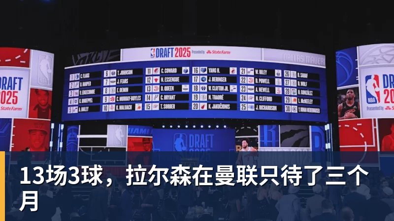 米兰体育13场3球，拉尔森在曼联只待了三个月